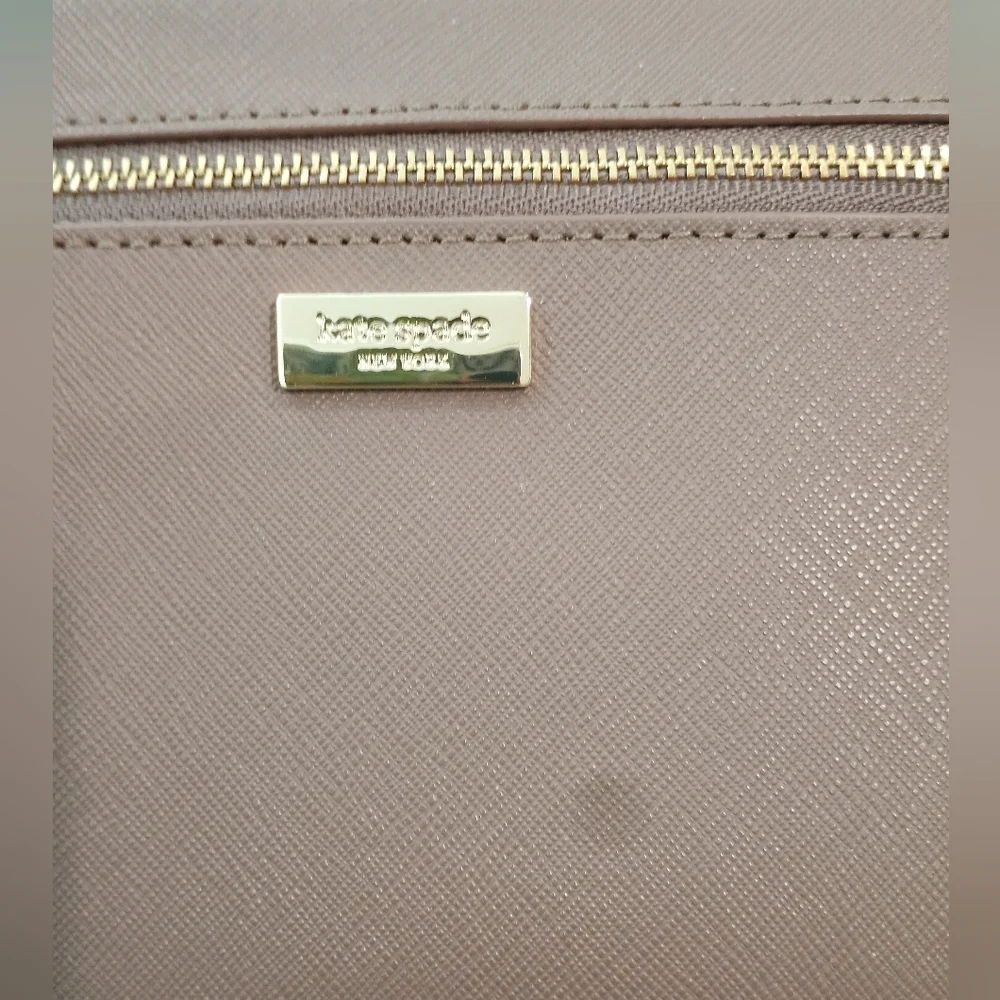 NWT Kate Spade Laurel Way Saffiano Pink Beige Wristlet